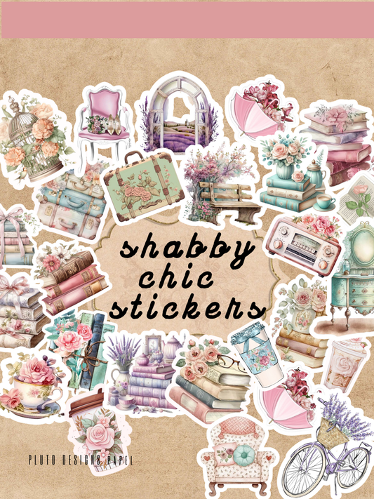 Shabby Chic Stickers (30 Pcs)