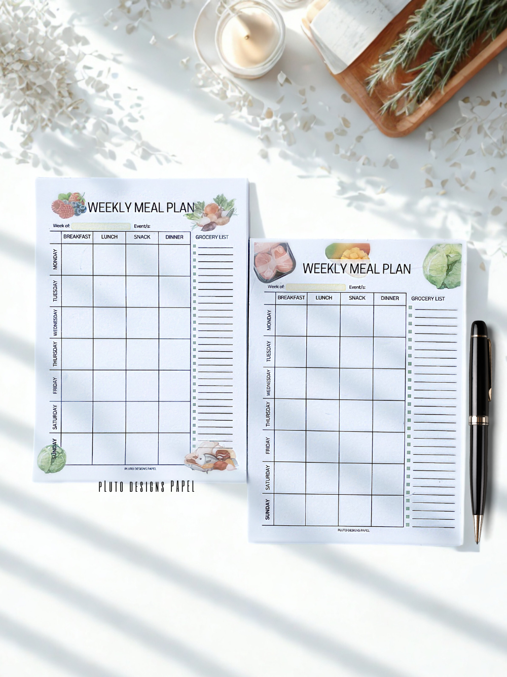 Stick On Wall Weekly Meal Planner
