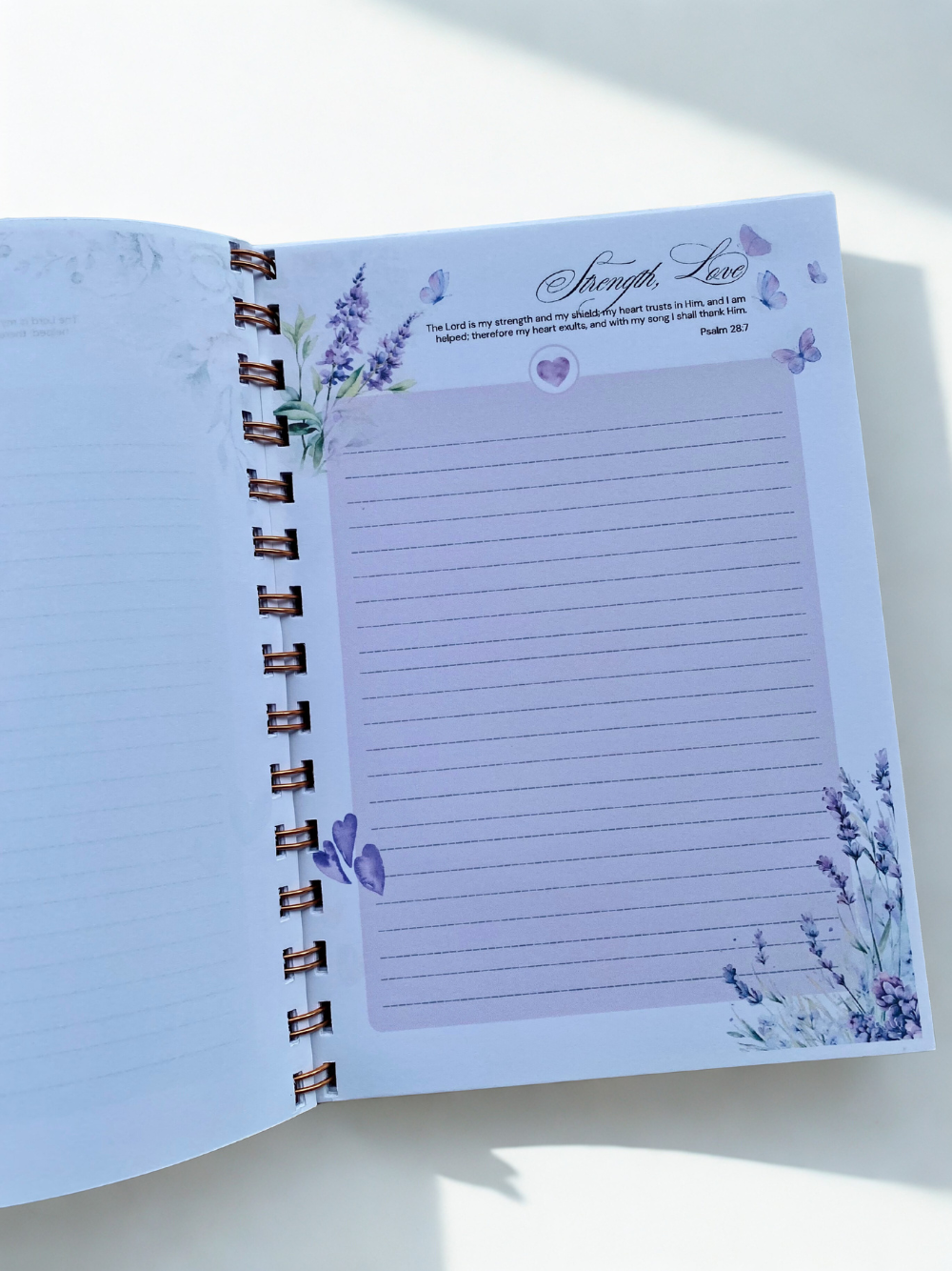 Vintage Floral Notebook Journal with Flower Detail in Spiral Bound