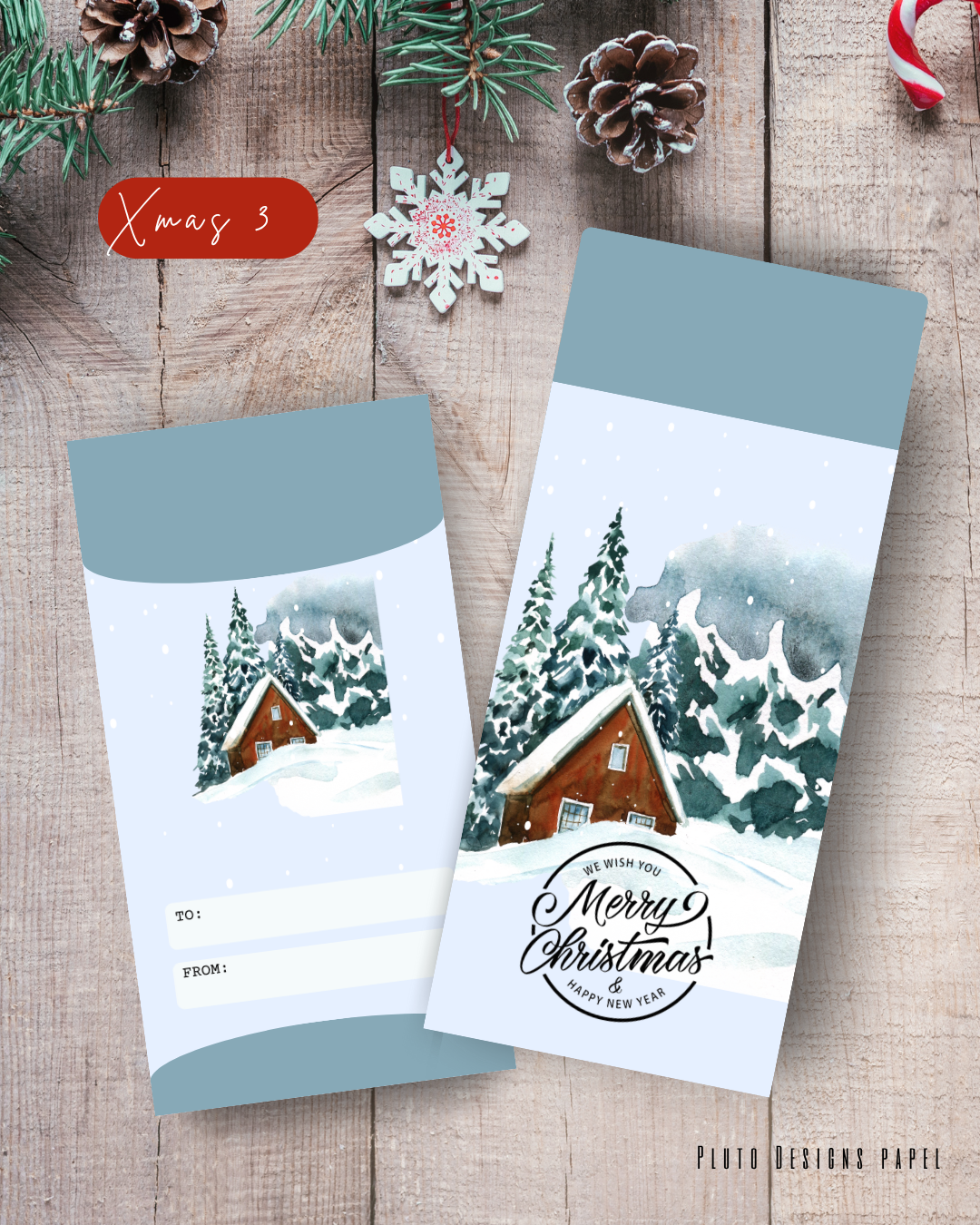 Money Envelope Holiday Christmas Theme 2