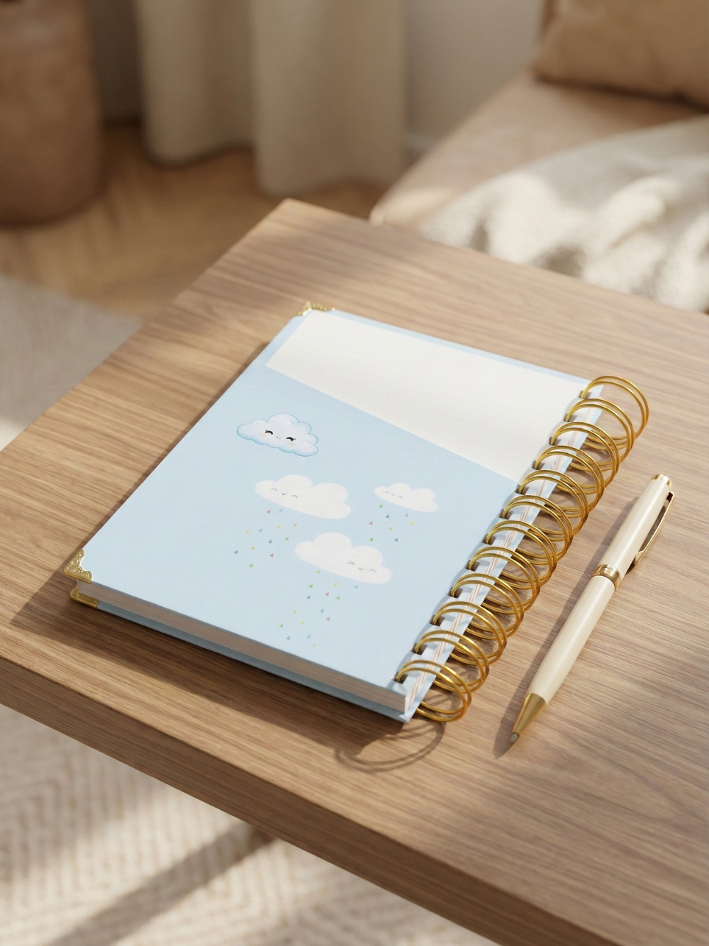 Pastel Undated Calendar Weekly Planner with Password, Trackers and Notes