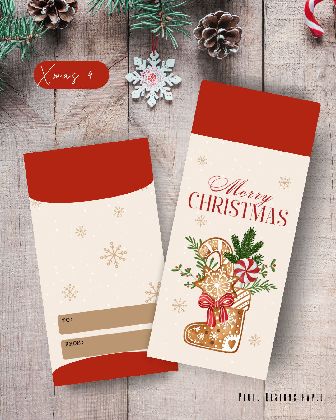 Money Envelope Holiday Christmas Theme 2