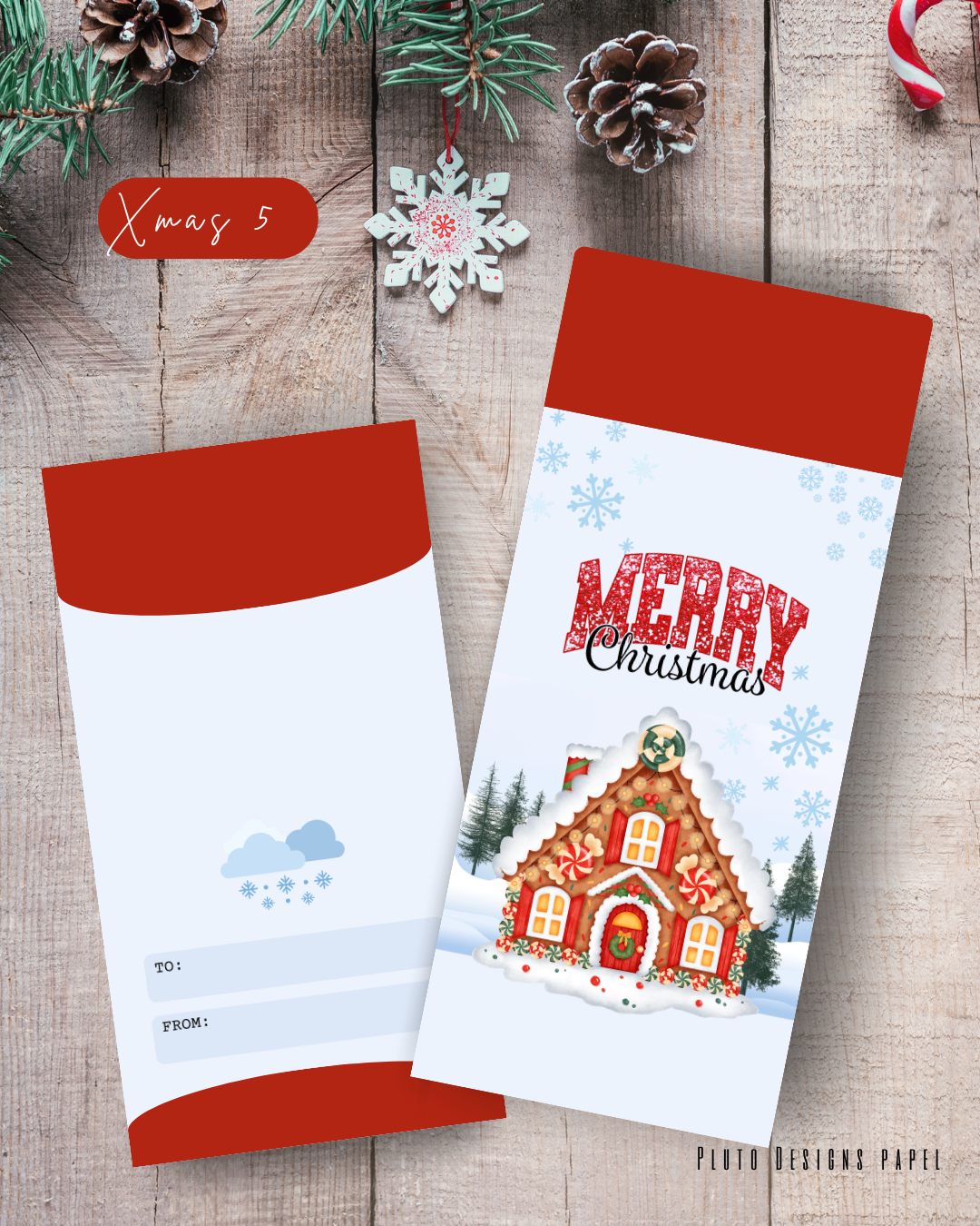 Money Envelope Holiday Christmas Theme 2