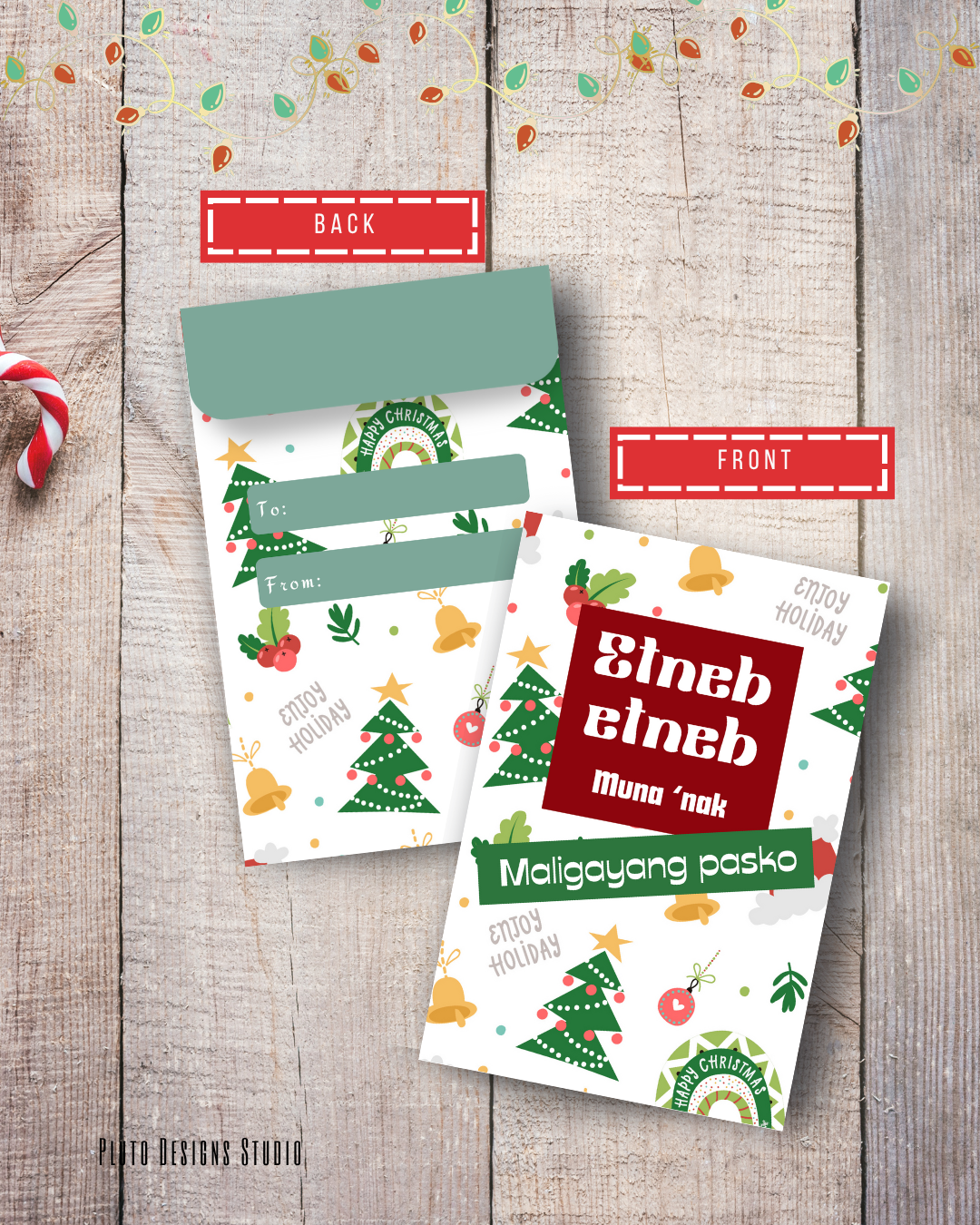 Holiday-Themed Retro & Fun Money Angpao Mini Envelopes
