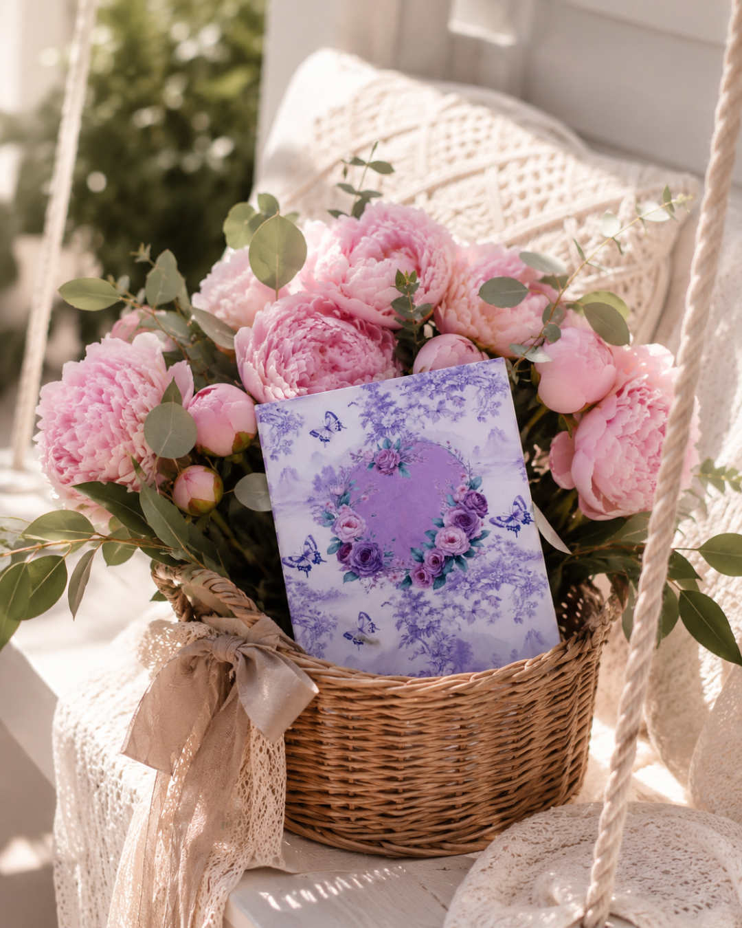 Romantic Floral 2-in-1 Binder Notepad Set – Premium Hardcover Aesthetic Memo Pads | 4x6 Pretty Writing Pads with Glitter Finish