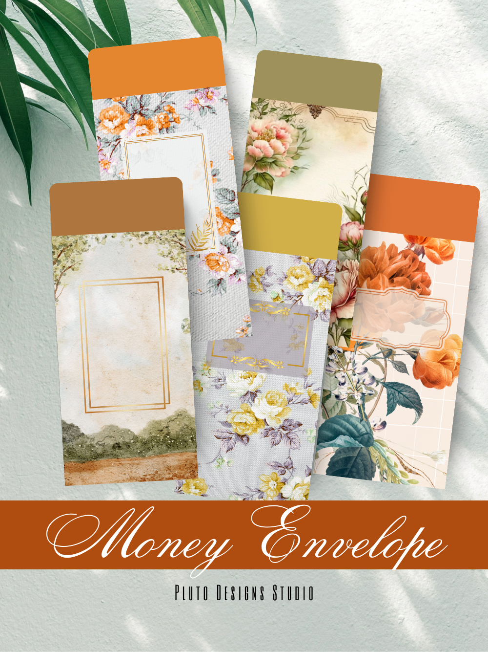 Money Envelope Vintage & Elegant Florals Batch Floral Garden 2