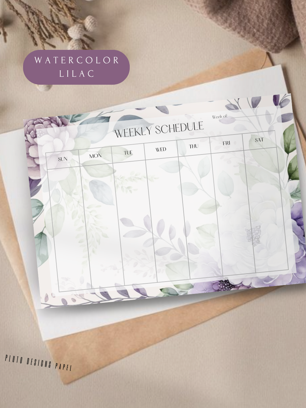 Undated A4 Weekly Planner & Monthly Checklist To-do List – 7 Designs Notes