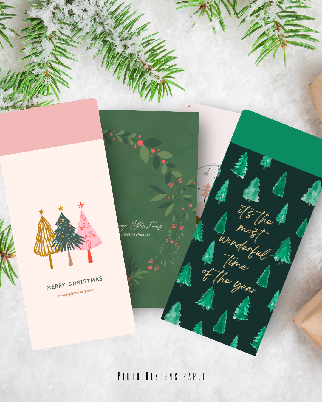 Money Envelope Holiday Christmas Theme 3