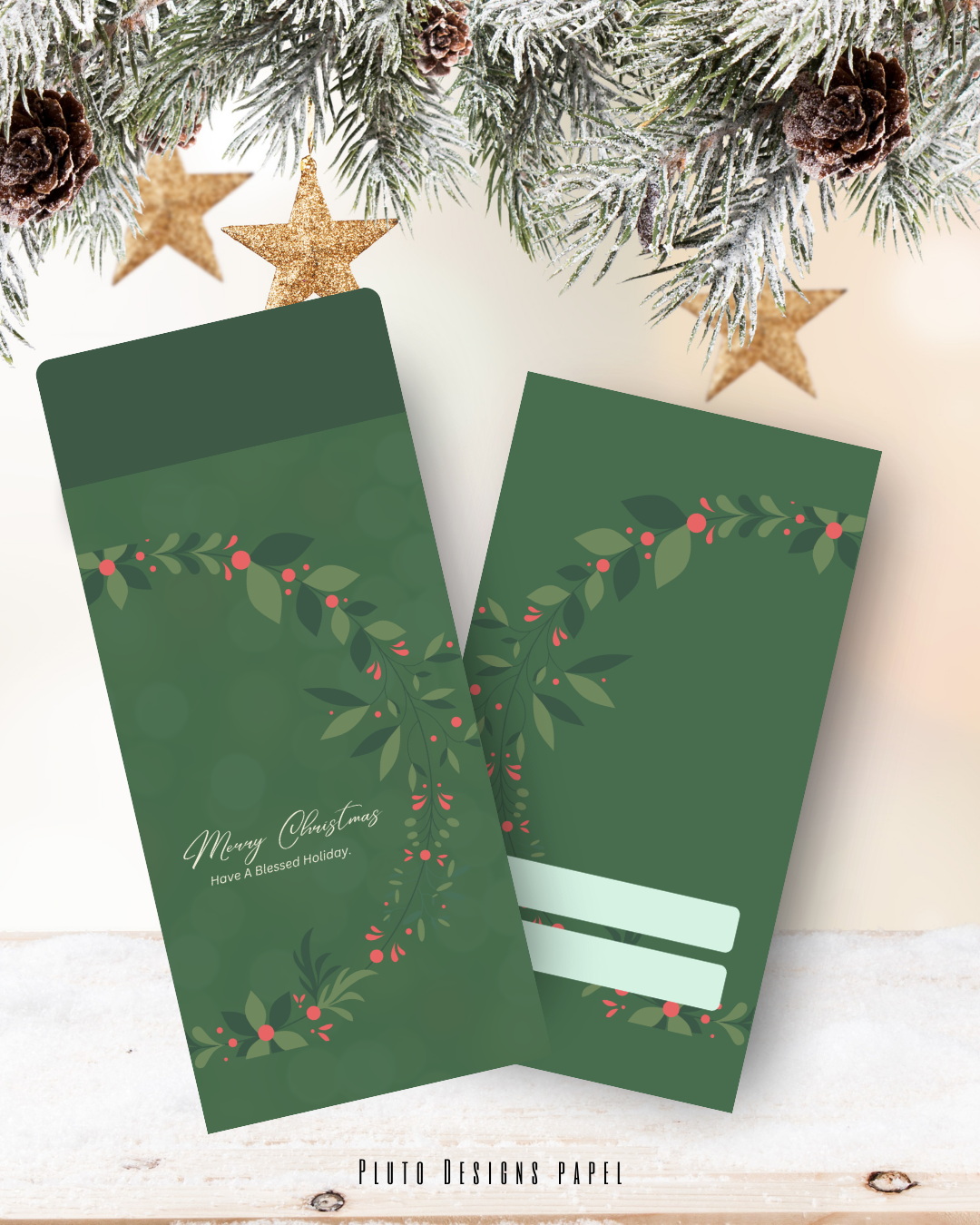 Money Envelope Holiday Christmas Theme 3