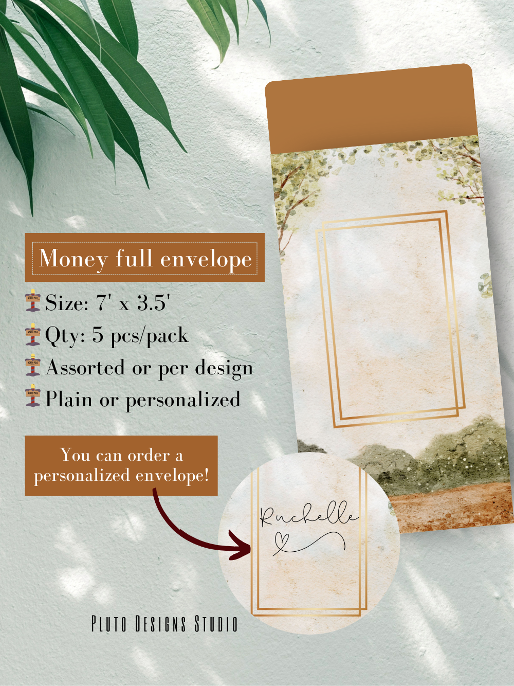 Money Envelope Vintage & Elegant Florals Batch Floral Garden 2