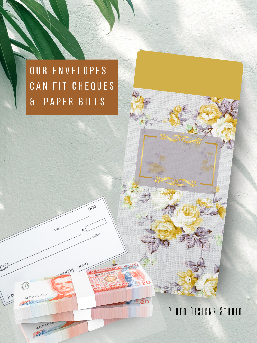 Money Envelope Vintage & Elegant Florals Batch Floral Garden 2