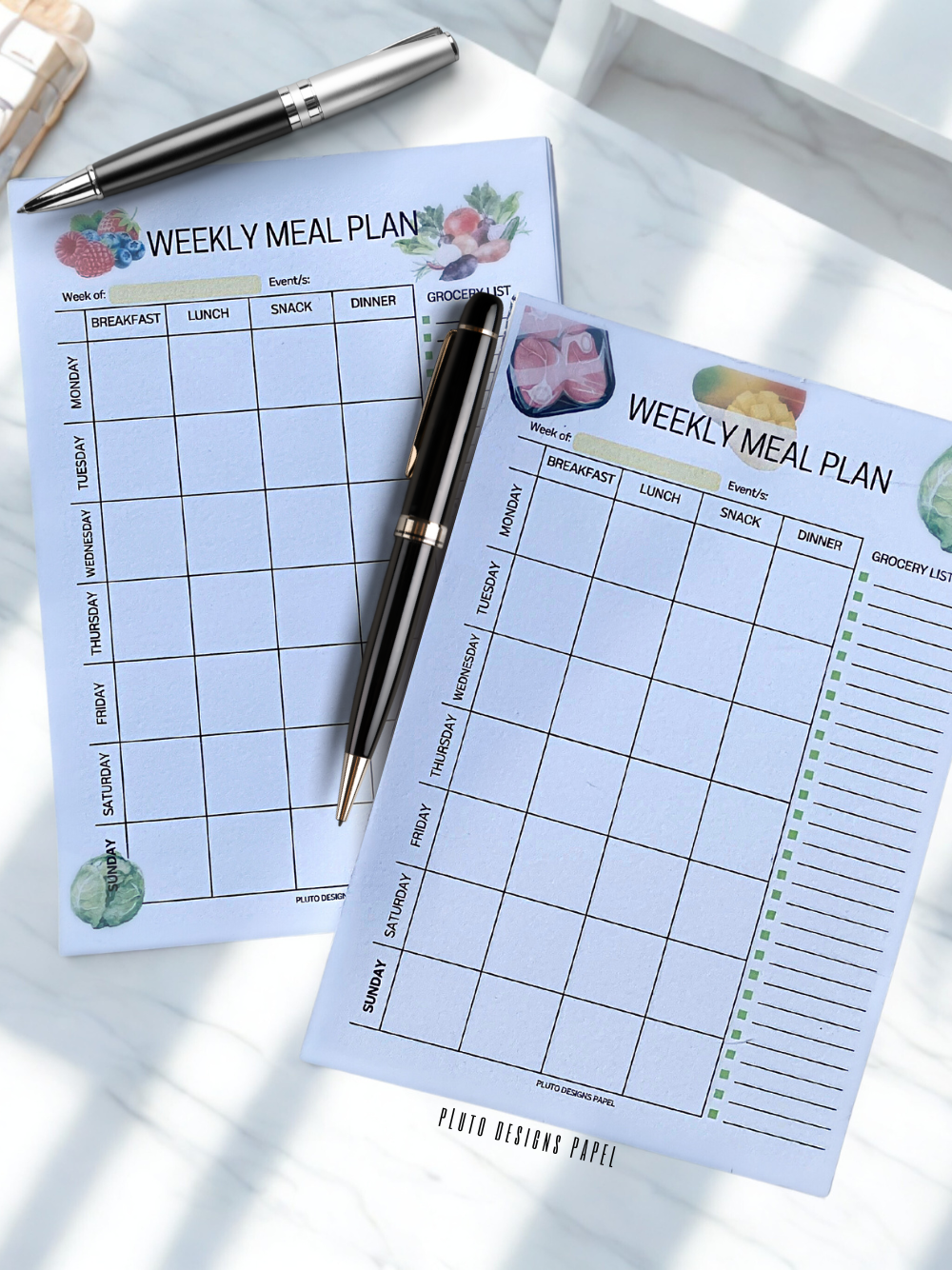 Stick On Wall Weekly Meal Planner