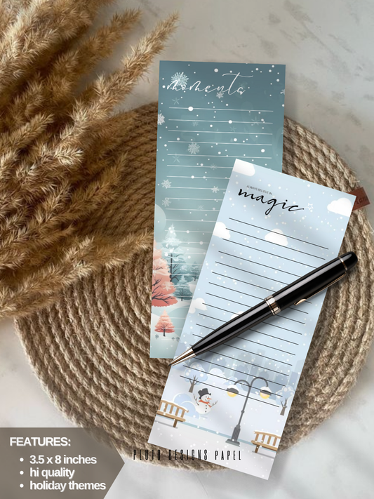 Holiday Christmas Notepad & To-Do List