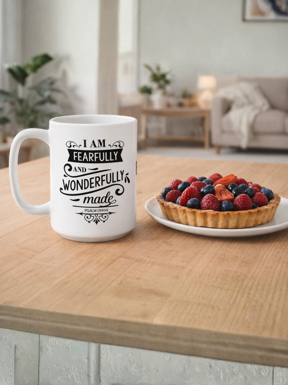Inspirational Christian Coffee Mug — 'Faithfully, Family, Wonder' Ceramic Mug (11oz & 15oz)