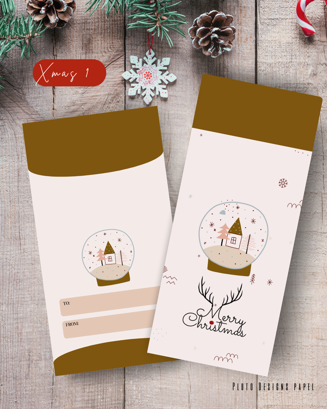 Money Envelope Holiday Christmas Theme 3