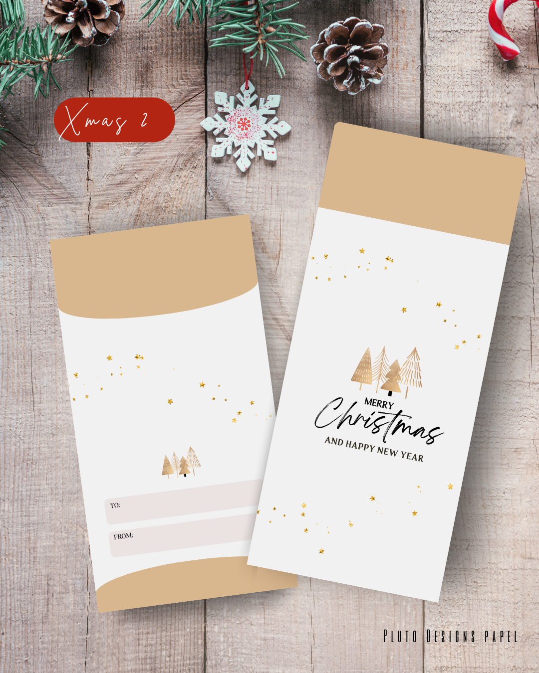 Money Envelope Holiday Christmas Theme 3