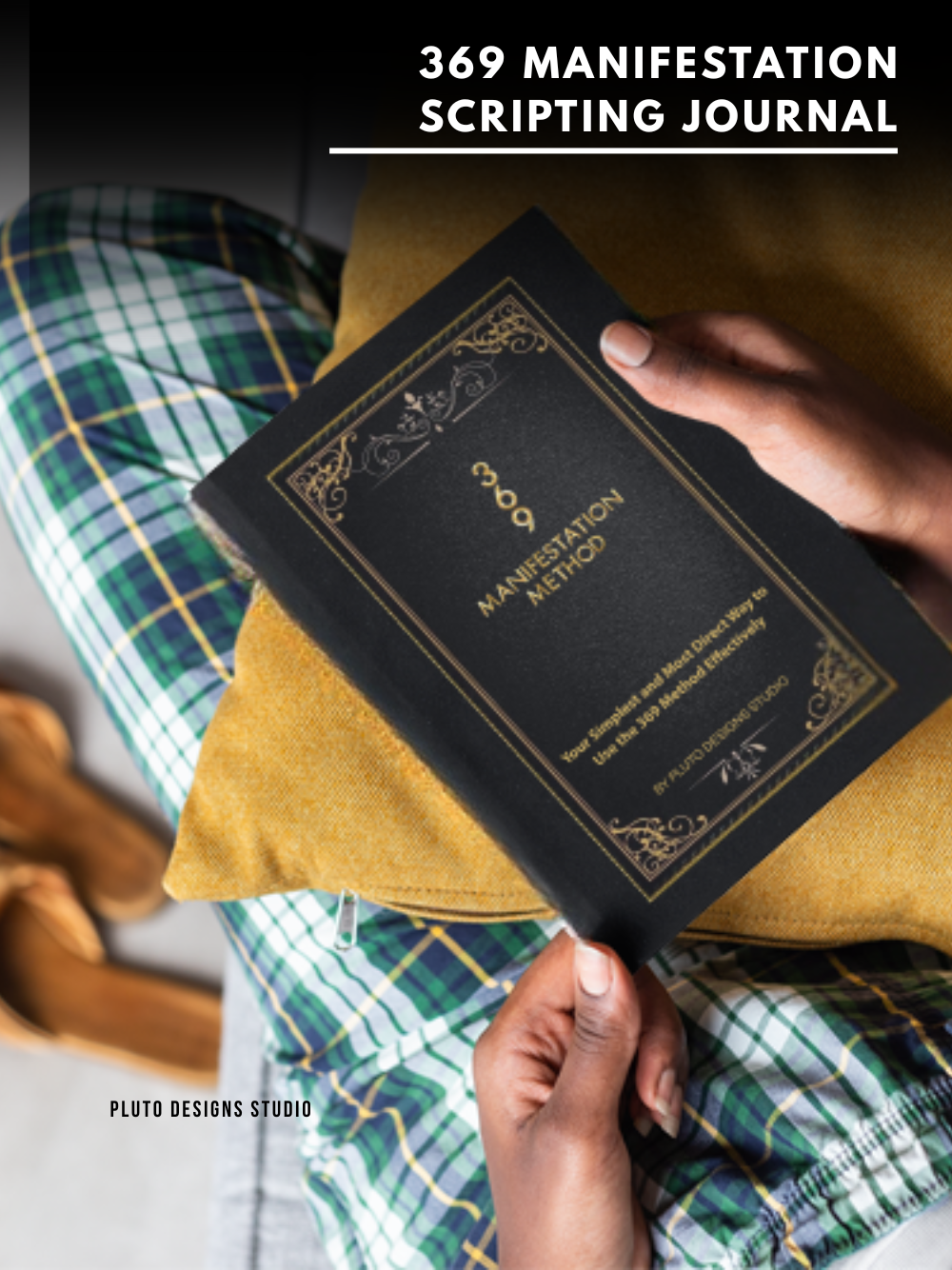 369 Manifestation Method Journal Black Cosmic Theme