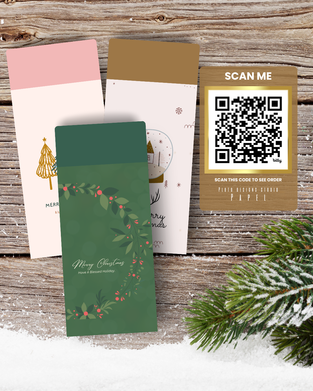 Money Envelope Holiday Christmas Theme 3