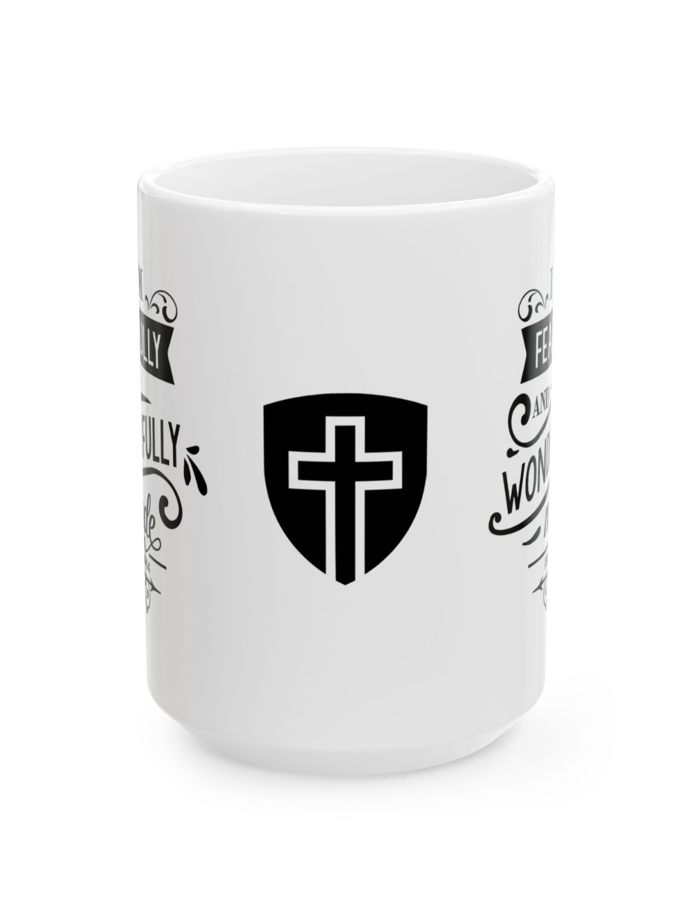 Inspirational Christian Coffee Mug — 'Faithfully, Family, Wonder' Ceramic Mug (11oz & 15oz)