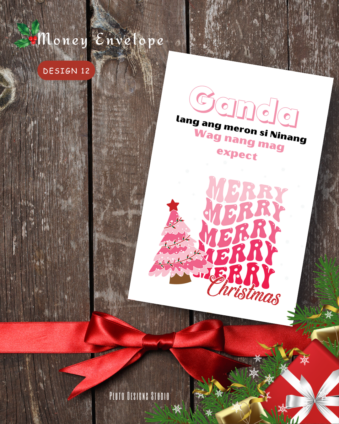 Holiday-Themed Retro & Fun Money Angpao Mini Envelopes