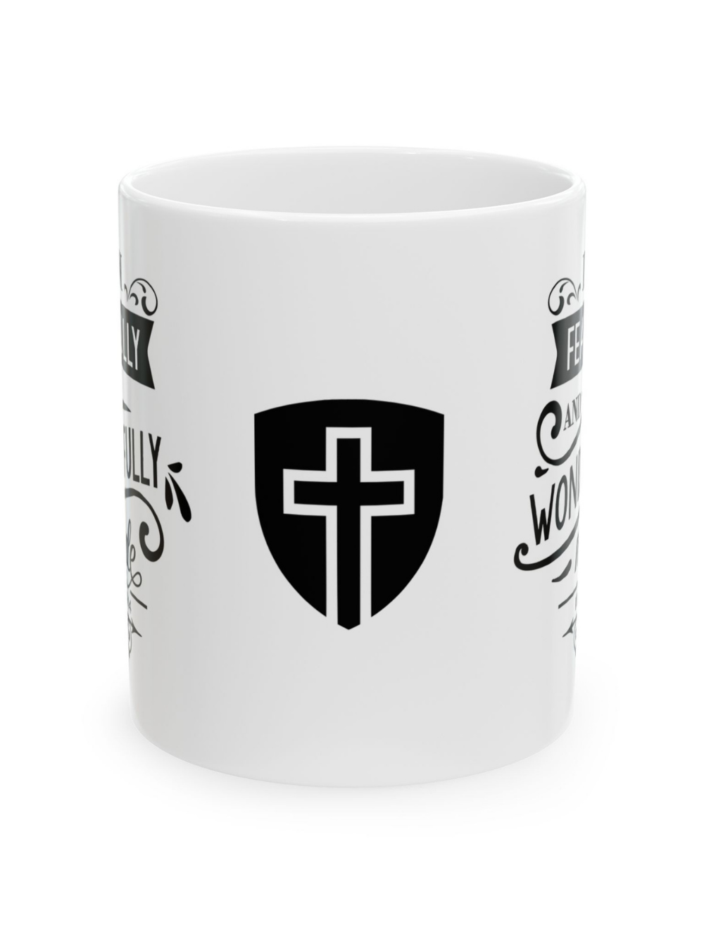 Inspirational Christian Coffee Mug — 'Faithfully, Family, Wonder' Ceramic Mug (11oz & 15oz)