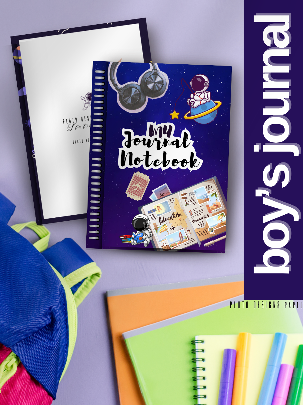 Astronaut-Themed Kids' Journal Notebook – Out-of-This-World Fun!