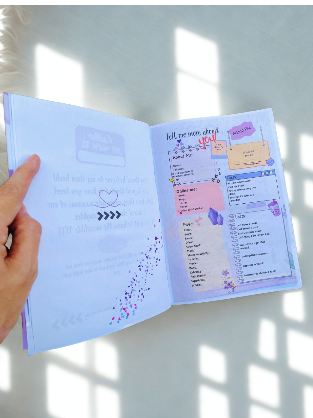 Slam Book for Friends – Fun & Interactive Friendship Notebook Diary for Kids and Teens