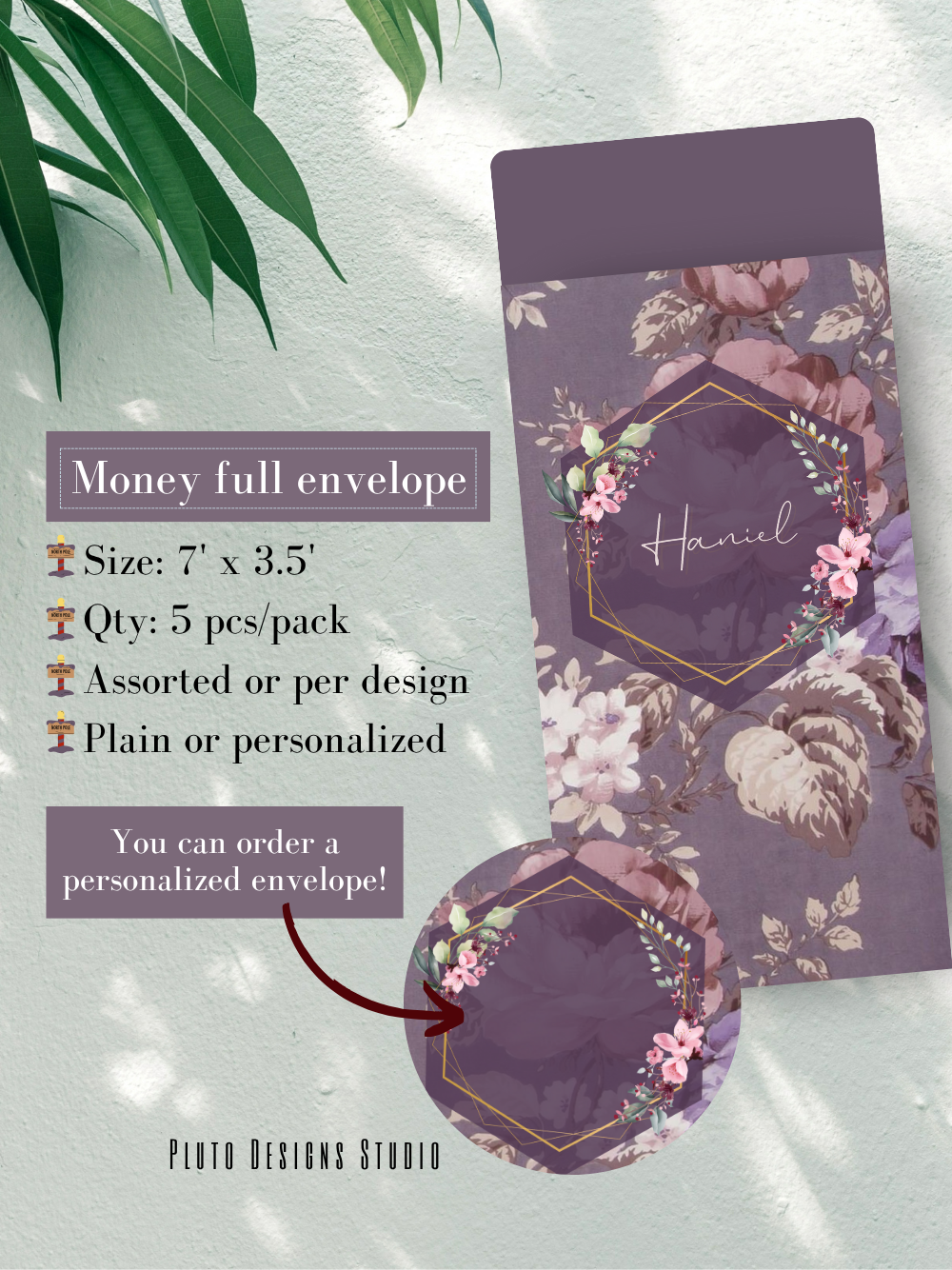 Money Envelope Vintage & Elegant Florals