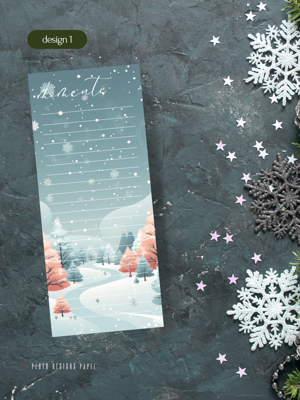 Holiday Christmas Notepad & To-Do List