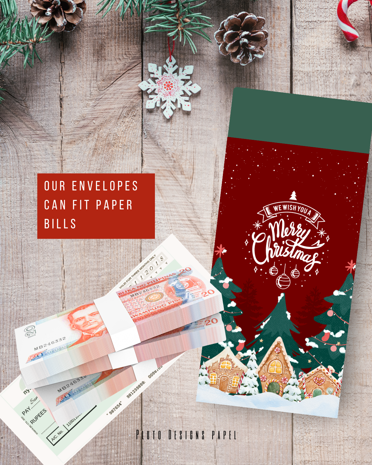 Money Envelope Holiday Christmas Theme 4