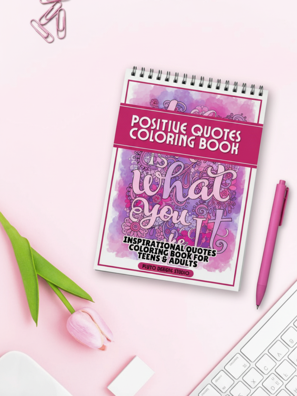 Positive Quotes Coloring Book for Teens & Grown-ups Inspirational Motivational Messages Series2