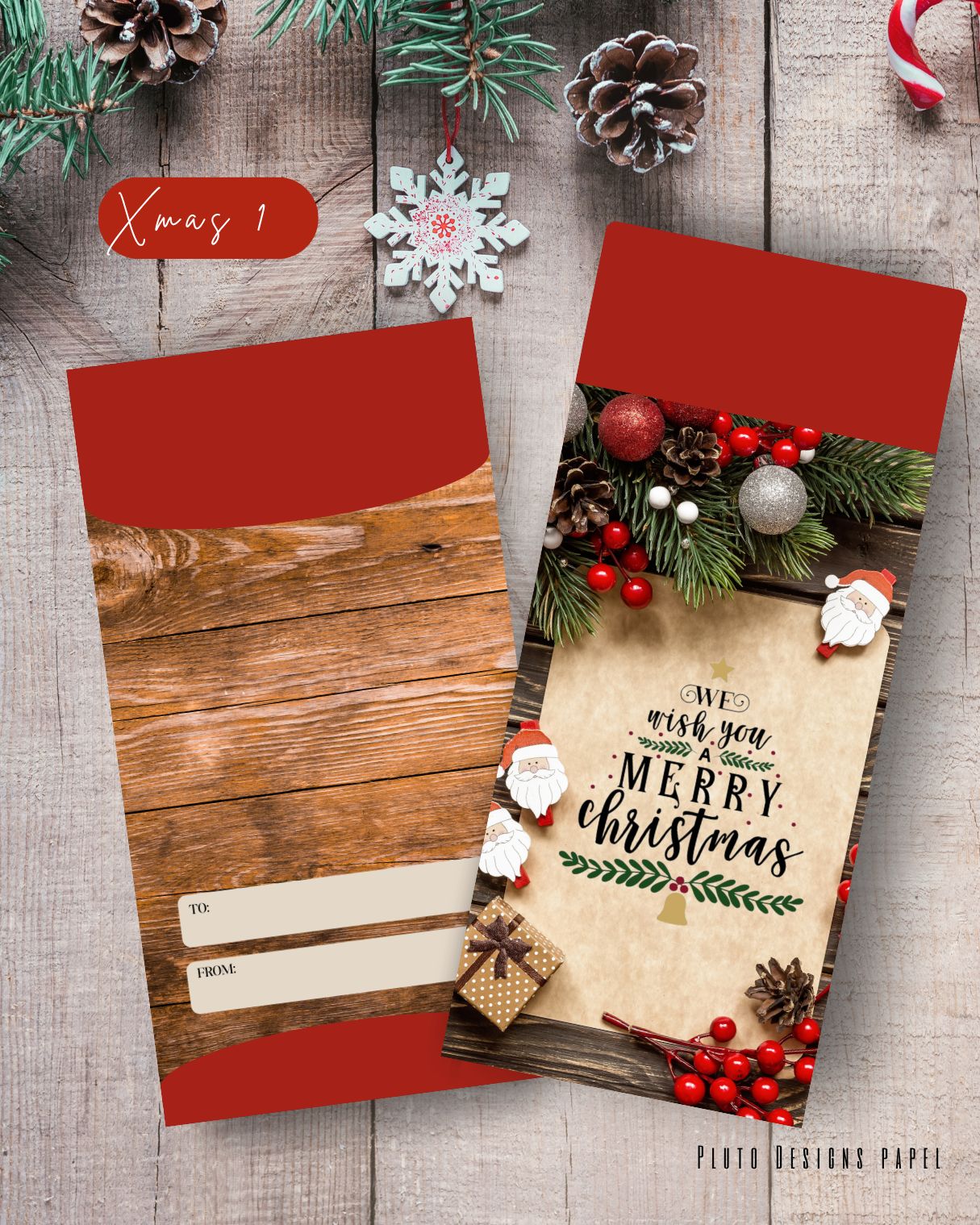 Money Envelope Holiday Christmas Theme 4