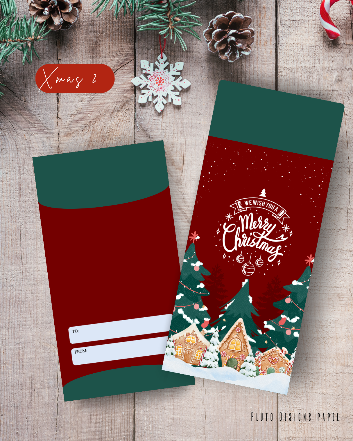 Money Envelope Holiday Christmas Theme 4