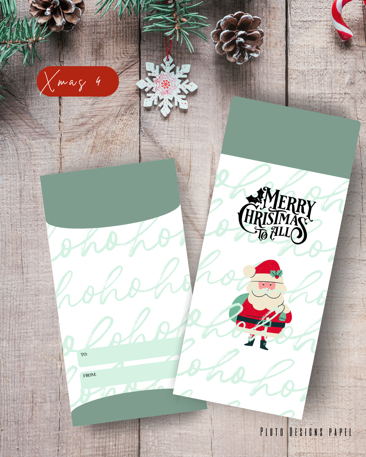 Money Envelope Holiday Christmas Theme 4