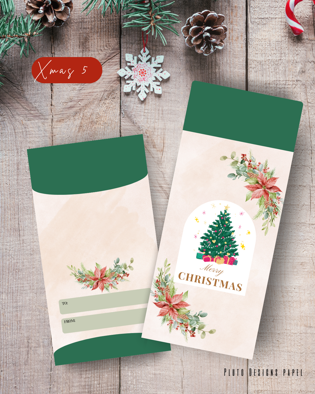 Money Envelope Holiday Christmas Theme 4