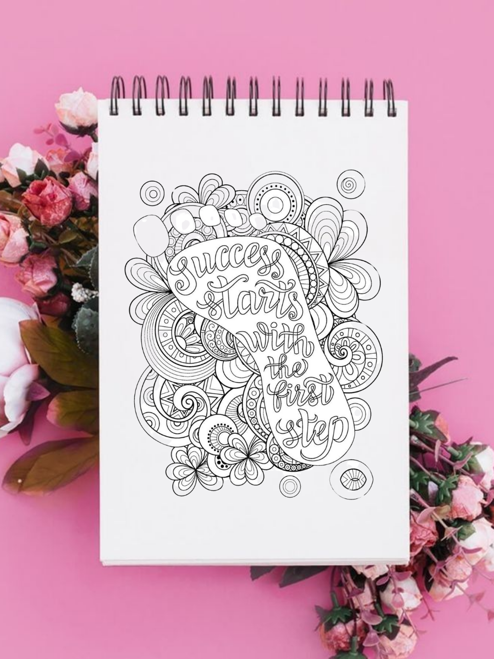 Positive Quotes Coloring Book for Teens & Grown-ups Inspirational Motivational Messages Series2
