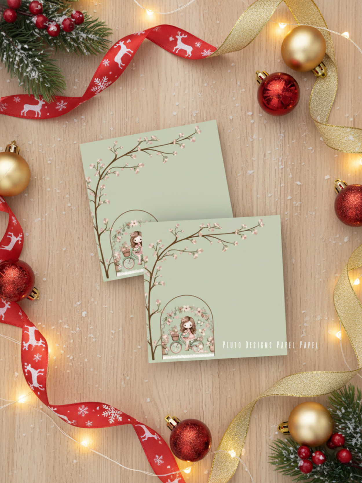 Girls Romantic Love Notepad Set – Long Pad &amp; Square Memo Pad | Pretty Floral Stationery | Cute Aesthetic Notes | Perfect for School, Work & Gifting