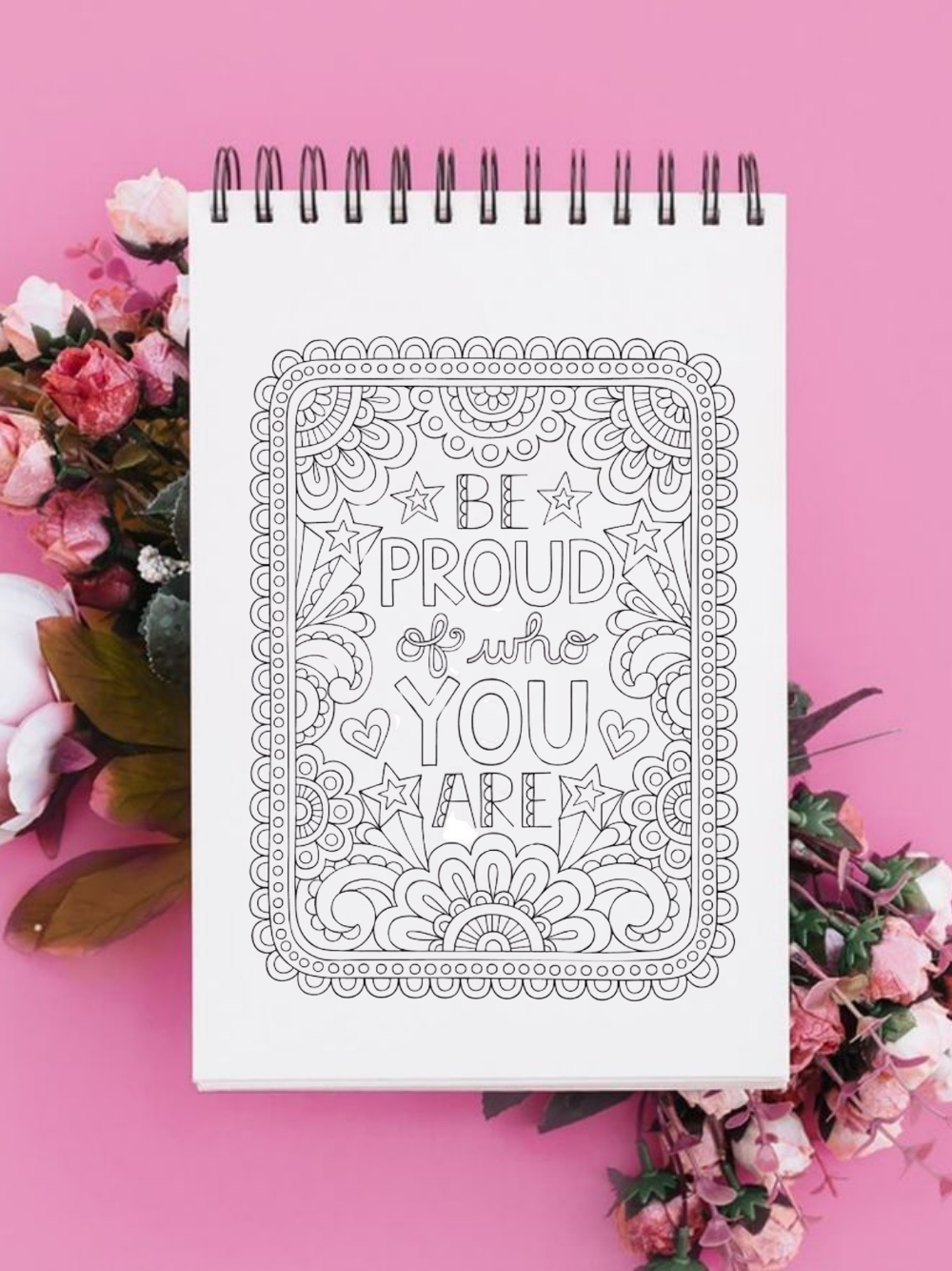 Positive Quotes Coloring Book for Teens & Grown-ups Inspirational Motivational Messages Series2