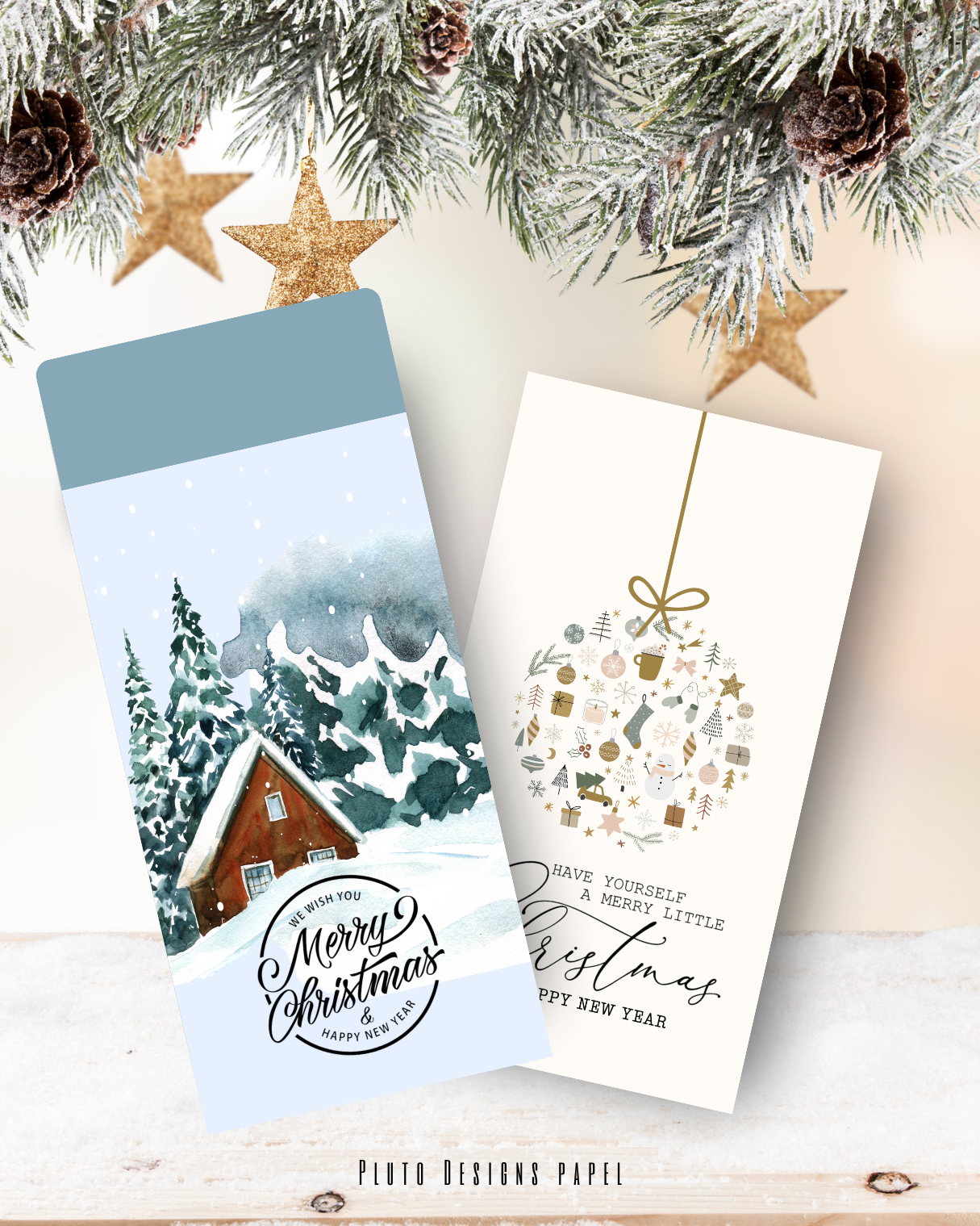 Christmas Money Envelopes holiday Theme 1