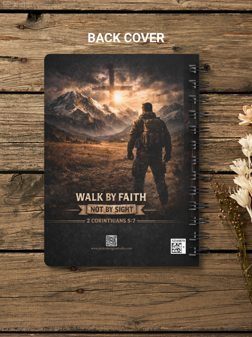 Personalize your Name : Christian Spiral Journal — "I Can Do All Things Through Christ" Inspirational Notebook