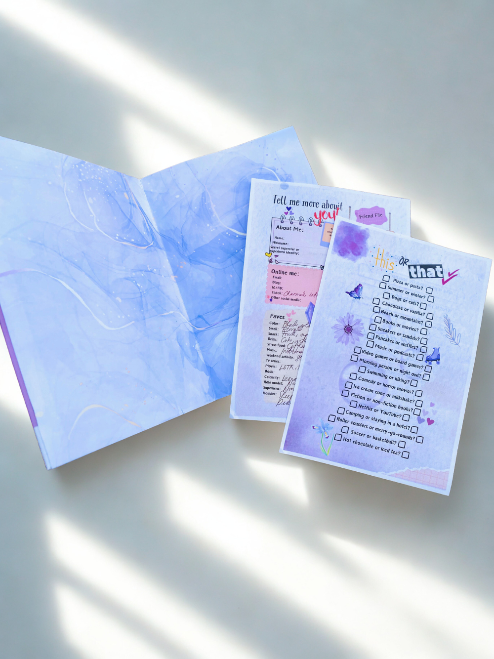 Slam Book for Friends – Fun & Interactive Friendship Notebook Diary for Kids and Teens