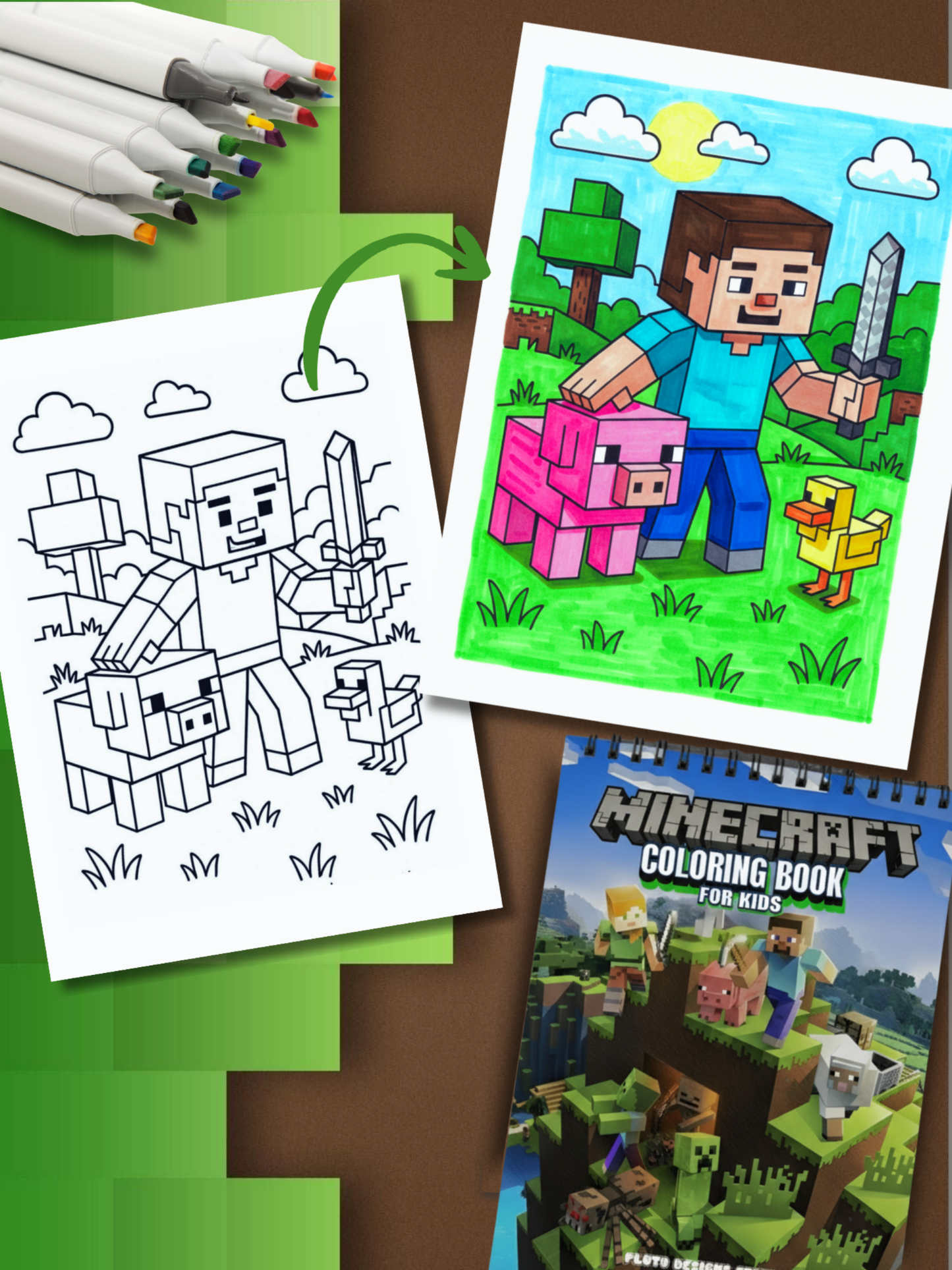 Minecraft Coloring Book for Boys – Fun & Creative Activity