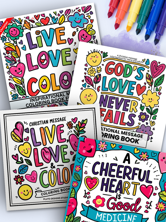 50 Inspirational Coloring Book for Adults: Christian Message Patterns to Color - Bold & Easy Positive Christians Affirmations for Adults Men Women & Teens