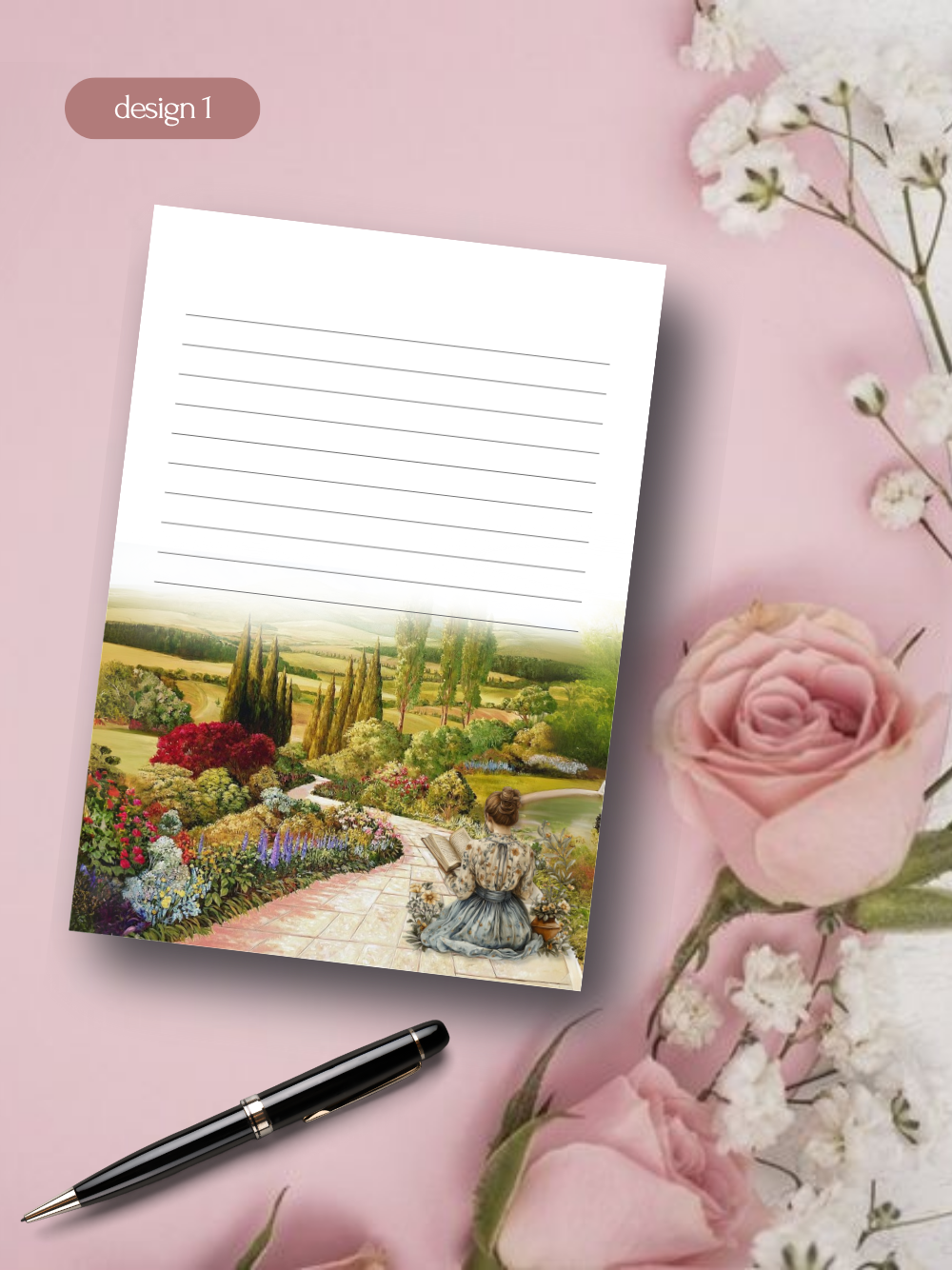 Vintage Weekly Planner & Notepad Set – Collectible Stationery