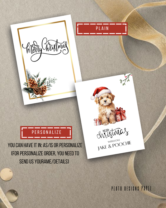 Christmas Gift Tags - Holiday Theme in Light Colors Pack of 18 (Have it personalized)