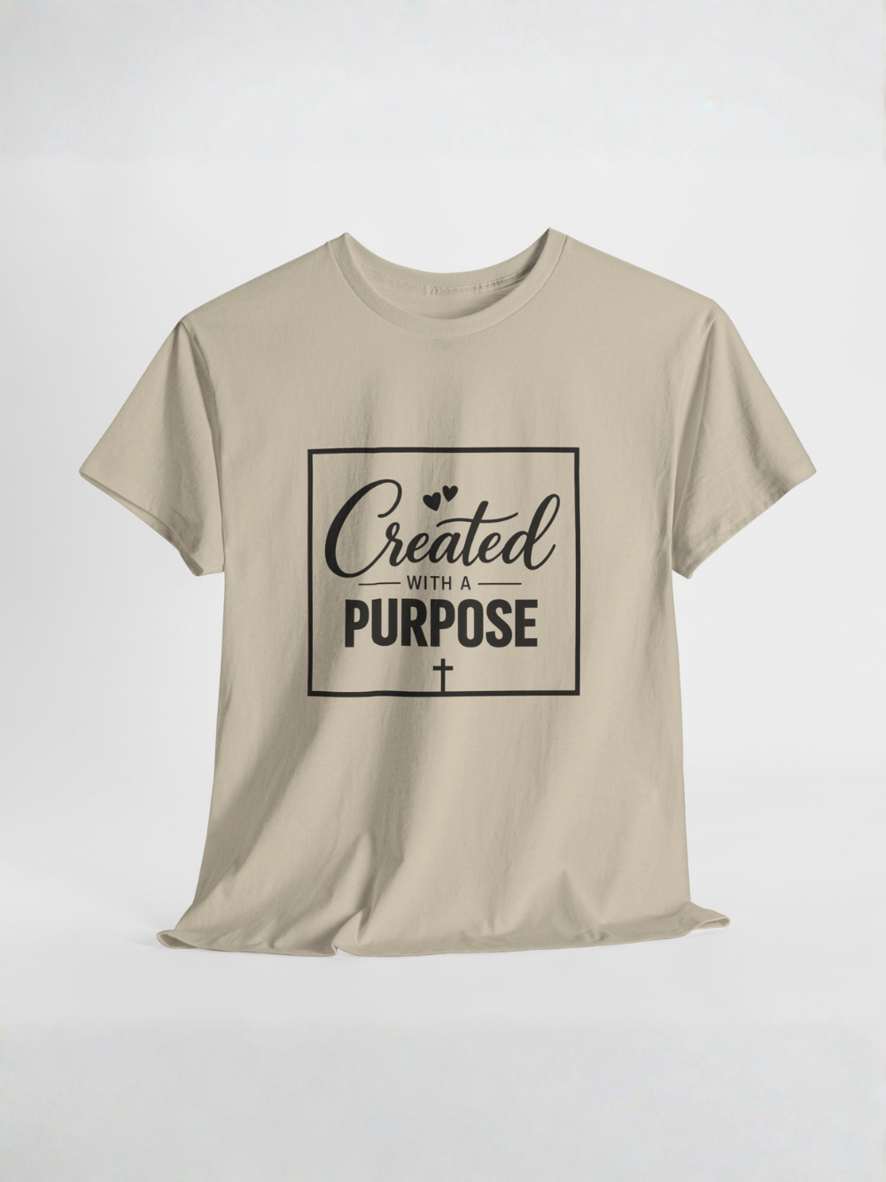 Created With A Purpose T-Shirt — Inspirational Christian Unisex Tee