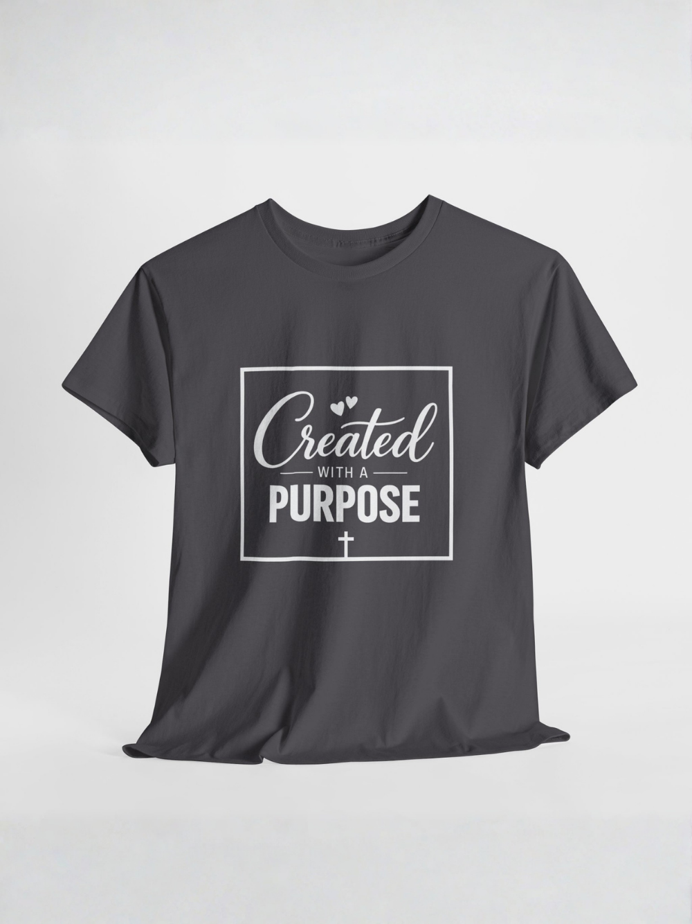 Created With A Purpose T-Shirt — Inspirational Christian Unisex Tee