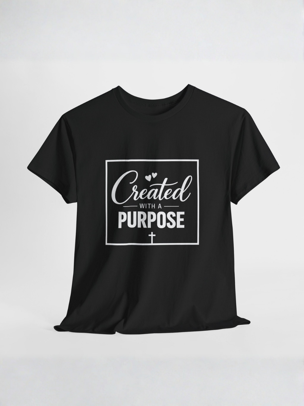 Created With A Purpose T-Shirt — Inspirational Christian Unisex Tee