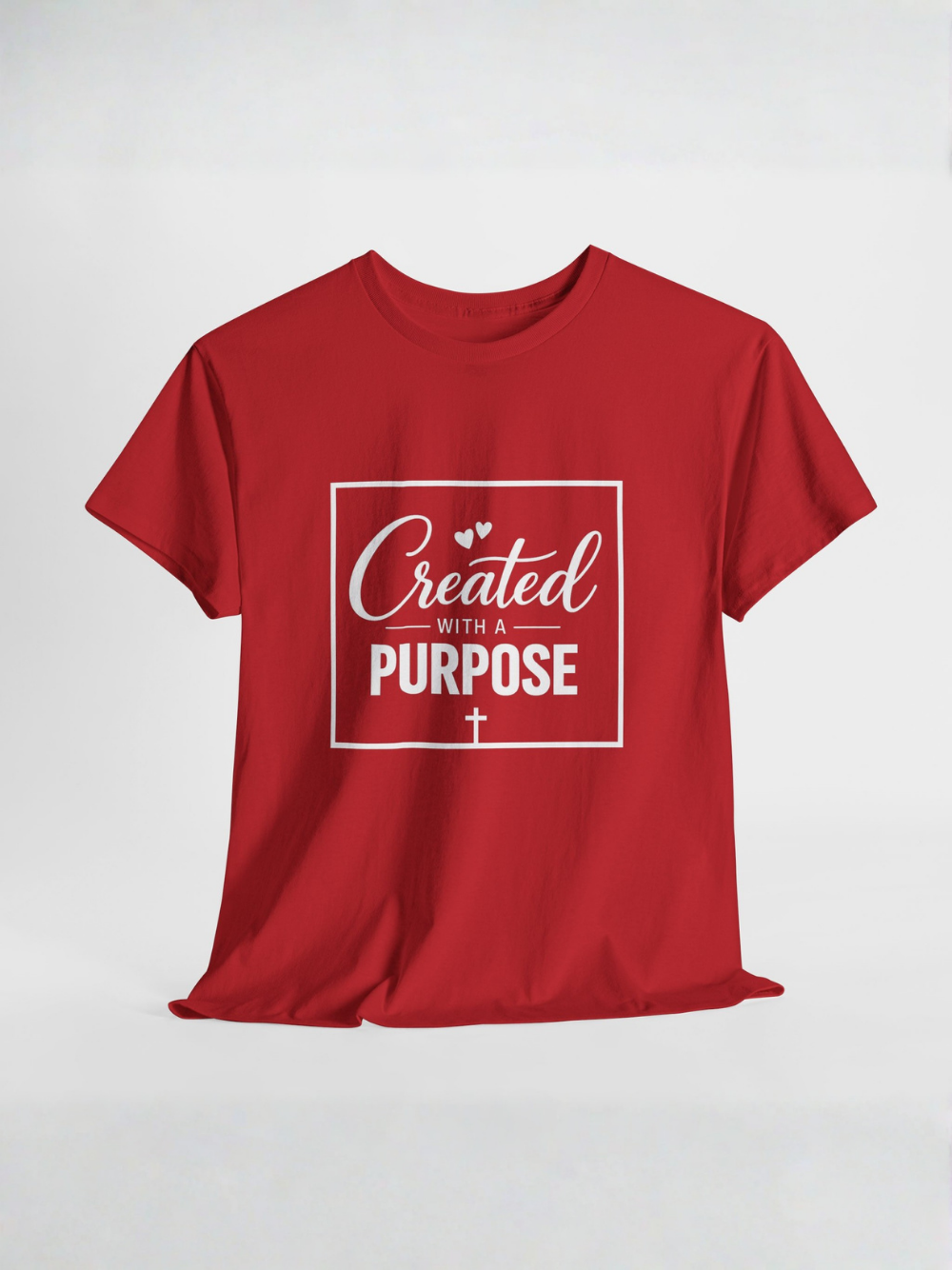 Created With A Purpose T-Shirt — Inspirational Christian Unisex Tee