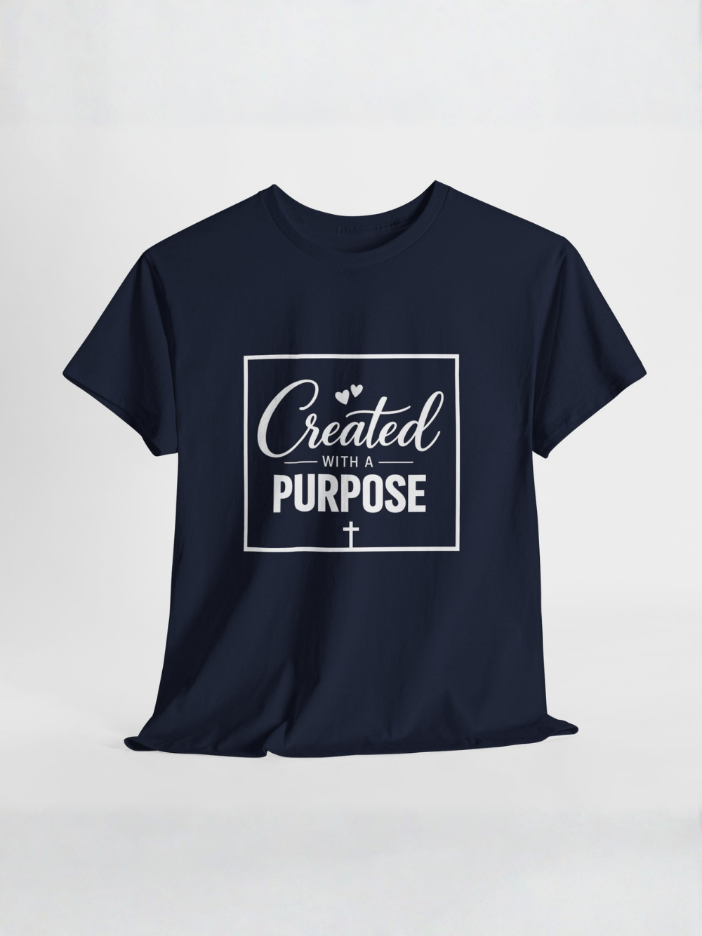 Created With A Purpose T-Shirt — Inspirational Christian Unisex Tee